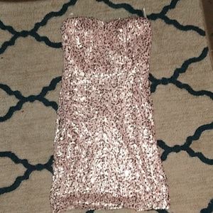 Forever 21,  sequined pink dress sz small